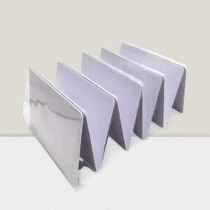 Plain PVC Card for Thermal Printers- Pouch Packing-Pack of 200