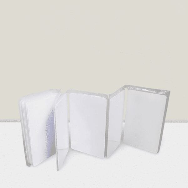 Plain white PVC Card for Thermal Printers-signal Pouch Packing-Pack of 200
