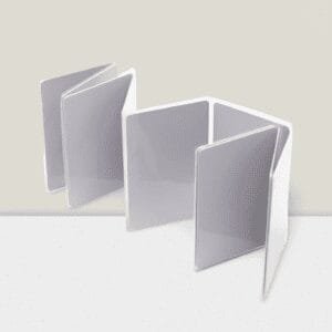 blank Plain PVC Card for Thermal Printers-signal Pouch Packing-Pack of 200