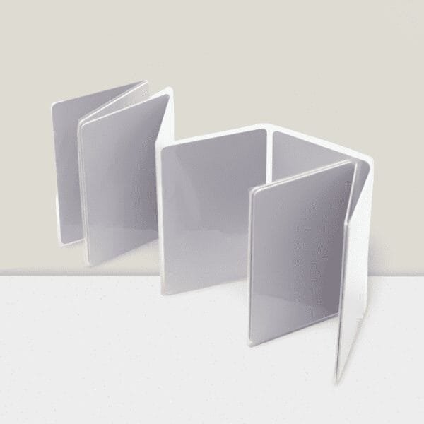 blank Plain PVC Card for Thermal Printers-signal Pouch Packing-Pack of 200