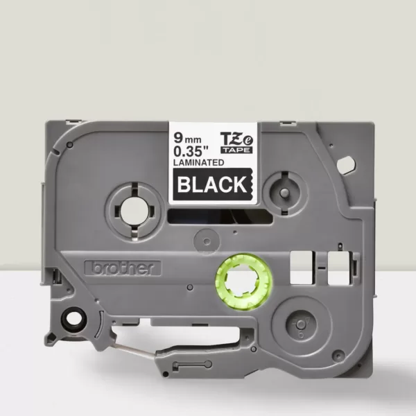 Brother TZE 325 WHITE ON BLACK ar ople