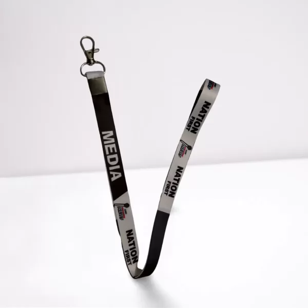 Custom Lanyard for Media Company – Branded ID Badge Holder with Logo Printing as per your