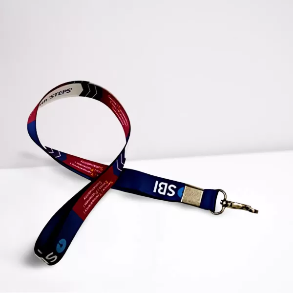 Premium Lanyard for Bank Staff – Custom ID Badge Holder with Logo Printing