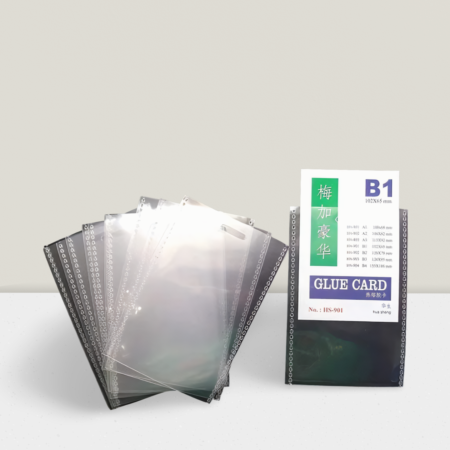 * Transparent Plastic Card Holder B1 – Clear ID Badge Protector